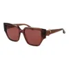 Trussardi Brown Acetate Sunglasses In Brown