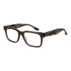 Trussardi Brown Unisex Glasses Frame In Green