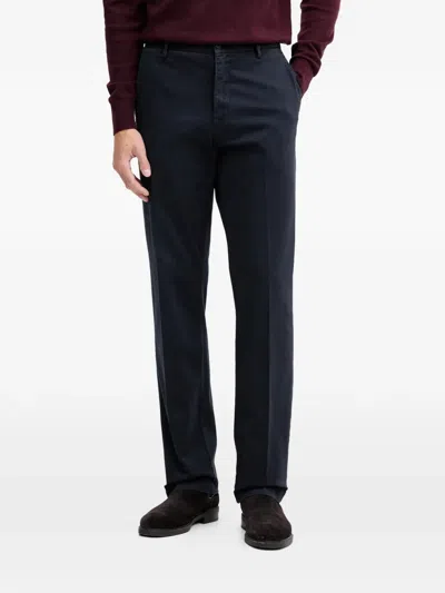 Trussardi Button Fastening Trousers In Blue