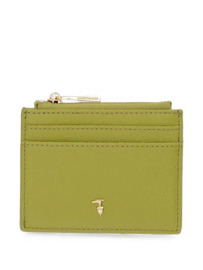 Trussardi Cameo Cardholder In Green