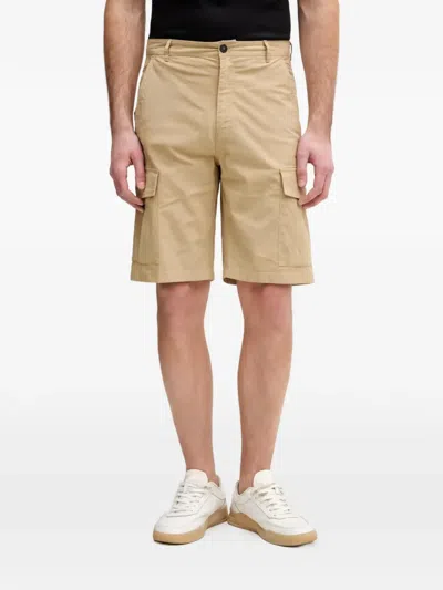 Trussardi Cargo Pocket Shorts In Neutral