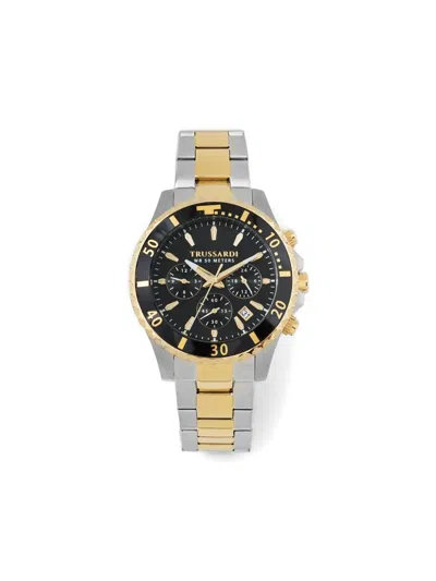 Trussardi City Life Chronograph 42mm In Metallic