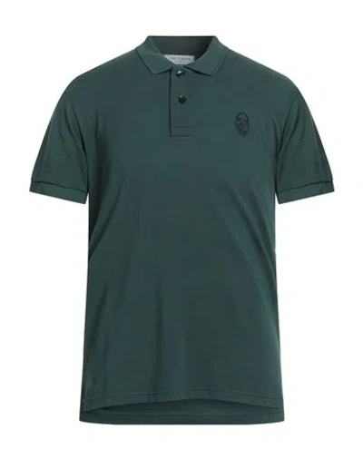 Trussardi Collection Man Polo Shirt Dark Green Size Xxl Cotton