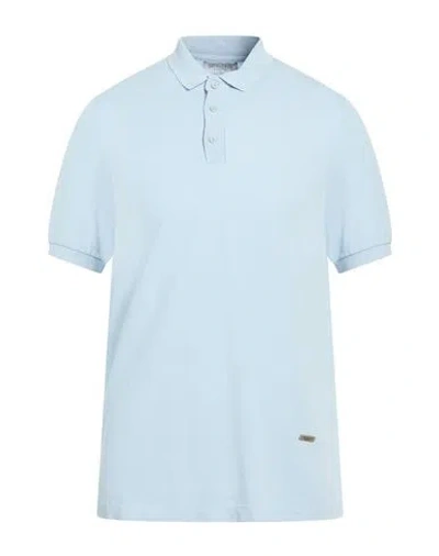 Trussardi Collection Man Polo Shirt Sky Blue Size Xl Cotton