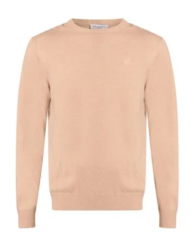 Trussardi Collection Man Sweater Beige Size M Cotton In Sand