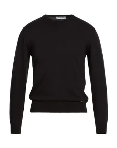 Trussardi Collection Man Sweater Black Size L Cotton