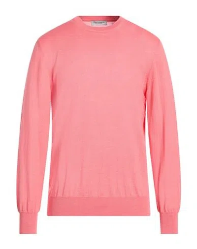 Trussardi Collection Man Sweater Light Pink Size L Wool