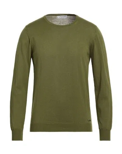 Trussardi Collection Man Sweater Military Green Size Xxl Cotton