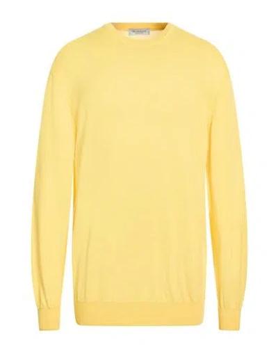 Trussardi Collection Man Sweater Yellow Size L Wool