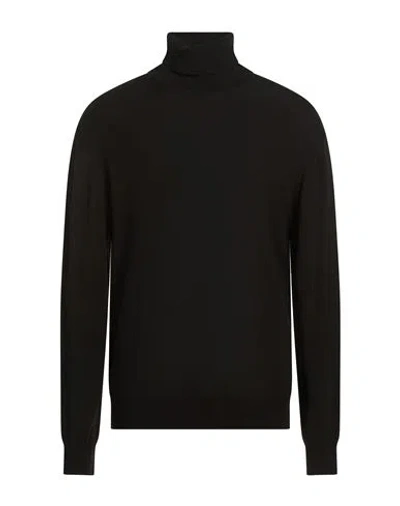 Trussardi Collection Man Turtleneck Black Size Xxl Wool