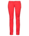 Trussardi Collection Woman Pants Red Size 32 Cotton, Elastane