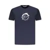 Trussardi Blue Cotton Men T-shirt In Blue
