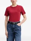 Trussardi 코튼 티셔츠 In Red