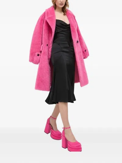 Trussardi Cowl-neck Midi Dress In Black
