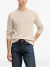Trussardi Crew-neck Cashmere Sweater In Neutral