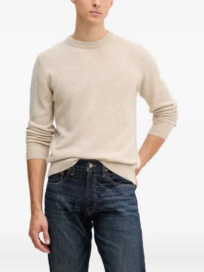 Trussardi Crew-neck Cashmere Sweater In Neutral