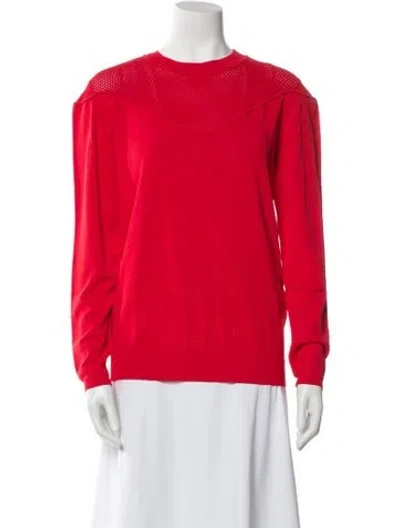 Pre-owned Trussardi Crew Neck Sweater W/ Tags In Red