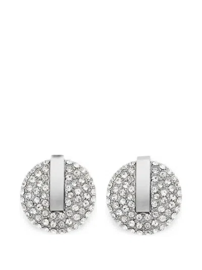 Trussardi Ohrringe Mit Kristallen In Silver