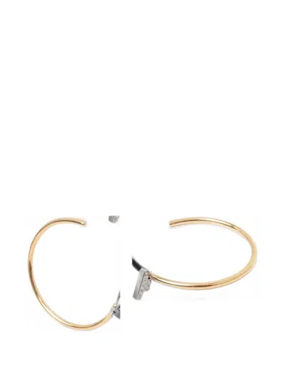 Trussardi Crystal-embellished Hoop Earrings In Multi