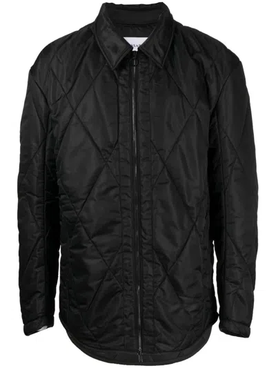 Trussardi Diamond-quilted Jacket In Black