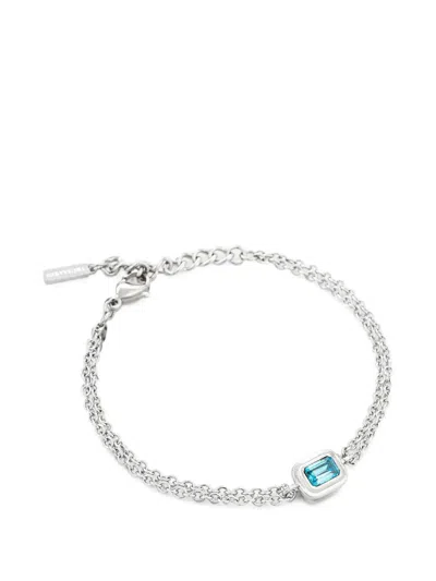 Trussardi Double-chain Bracelet In Transparent