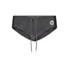 Trussardi Black Elastane Swimwear In Black