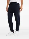 Trussardi Elasticated-cuff Trousers In Blue