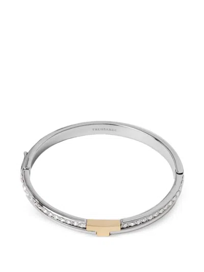 Trussardi Embellished Bracelet In Metallic