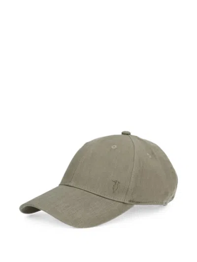 Trussardi Embroidered-logo Baseball Cap In Green