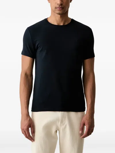 Trussardi Embroidered-logo T-shirt In Blue