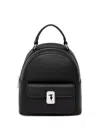 Trussardi Flap-pocket Backpack In Black
