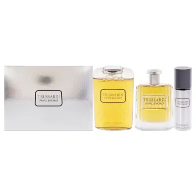 Trussardi For Men - 3 Pc Gift Set 3.4oz Edt Spray, 6.8oz Shampoo And Shower Gel, 3.4oz Deodorant Spray In Multi