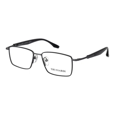 Trussardi Gray Stainless Steel Glasses (frames)