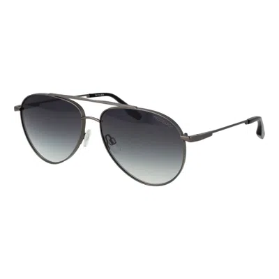 Trussardi Gray Stainless Steel Sunglasses In Grey