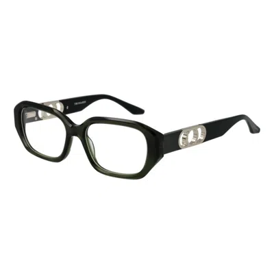 Trussardi Green Women Glasses Frame In Black
