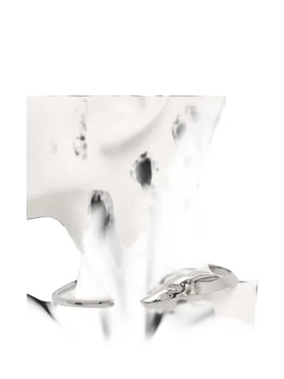 Trussardi Greyhound-motif Choker Necklace In Silver