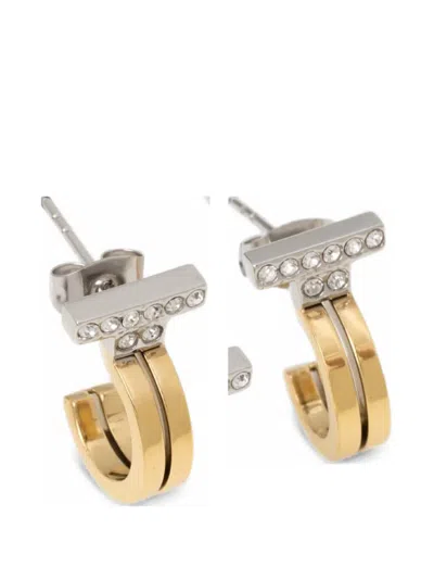 Trussardi Half-hoop Earrings In Silver