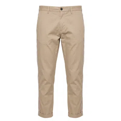 Trussardi Jeans Beige Cotton Men Pants