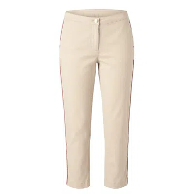 Trussardi Jeans Beige Cotton Women Pants In Neutral