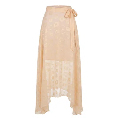 Trussardi Jeans Polyester Womens Skirt In Nude
