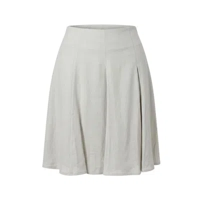Trussardi Jeans Beige Viscose Women Skirt In Gray