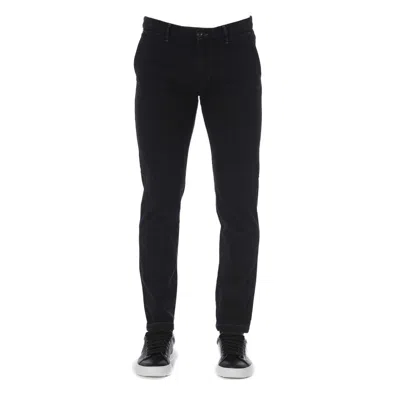 Trussardi Jeans Black Cotton Men Pants