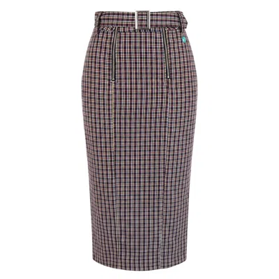 Trussardi Jeans Black Cotton Women Skirt In Multi
