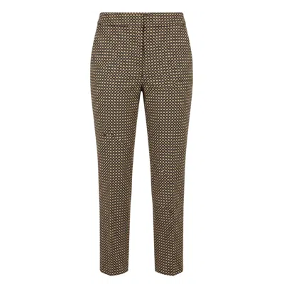 Trussardi Jeans Black Polyester Women Pant In Brown