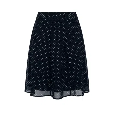 Trussardi Jeans Black Viscose Women Skirt In Blue