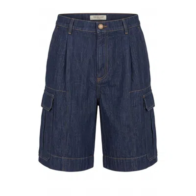 Trussardi Jeans Blue Cotton Blend Men's Short