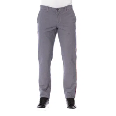 Trussardi Jeans Blue Cotton Jeans & Pant In Gray