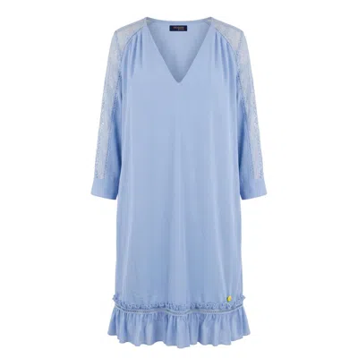 Trussardi Jeans Blue Polyester Women Dress
