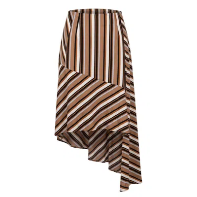 Trussardi Jeans Brown Viscose Women's Skirt