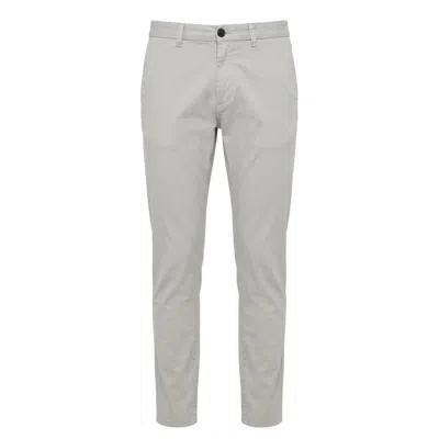 Trussardi Jeans Grey Cotton Men Pants In Gray